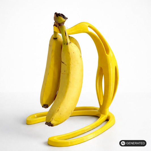 Bananenhalter Küchenregal mit Haken Deko Obstständer mit Bananen Design