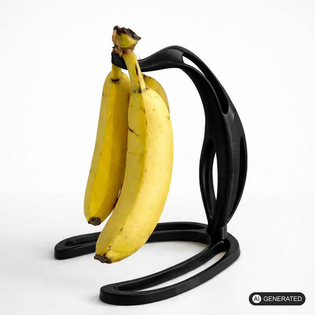 Bananenhalter Küchenregal mit Haken Deko Obstständer mit Bananen Design