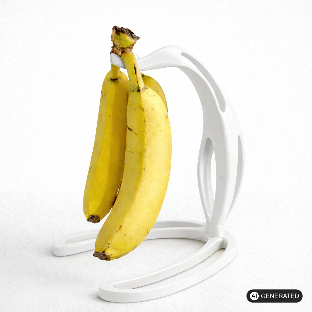 Bananenhalter Küchenregal mit Haken Deko Obstständer mit Bananen Design