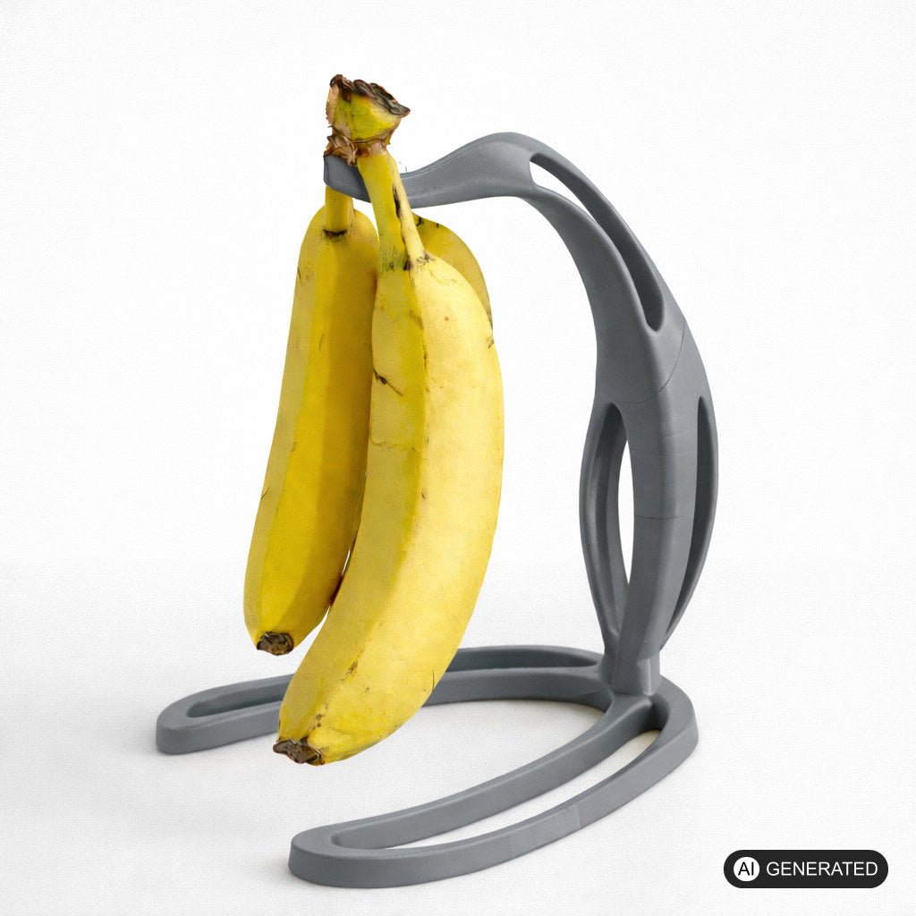 Bananenhalter Küchenregal mit Haken Deko Obstständer mit Bananen Design