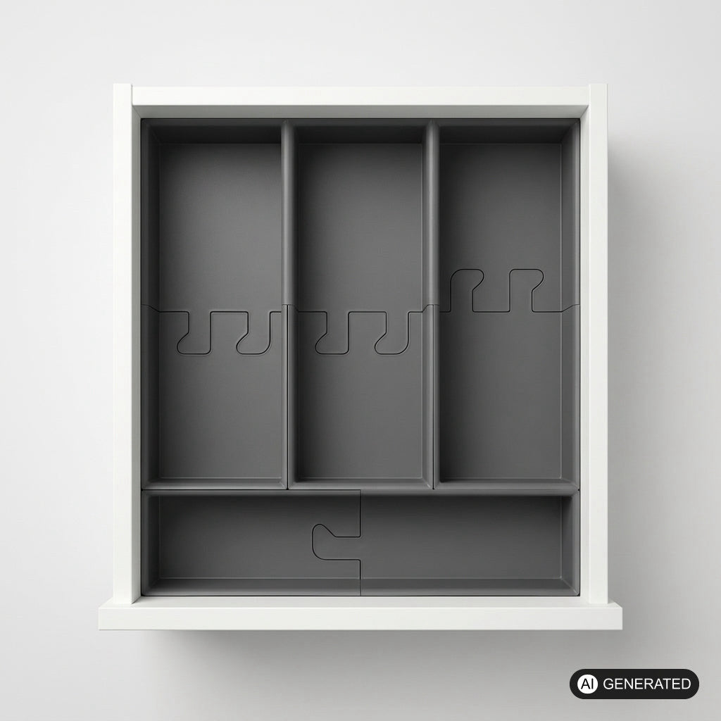 Besteck Box Einlage passend für IKEA Kallax Schublade