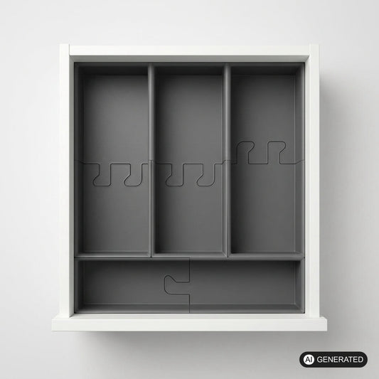 Besteck Box Einlage passend für IKEA Kallax Schublade
