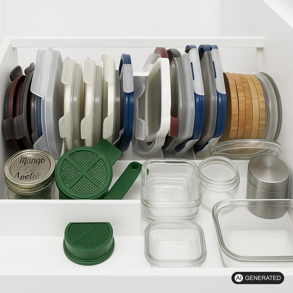 Deckelhalter passend für Tupperware Organizer Schrank beliebig erweiterbar