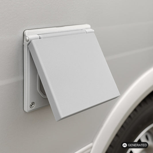 Ersatzdeckel CEE Einspeisungssteckdose Wohnwagen Wohnmobil Caravan Boot Parture