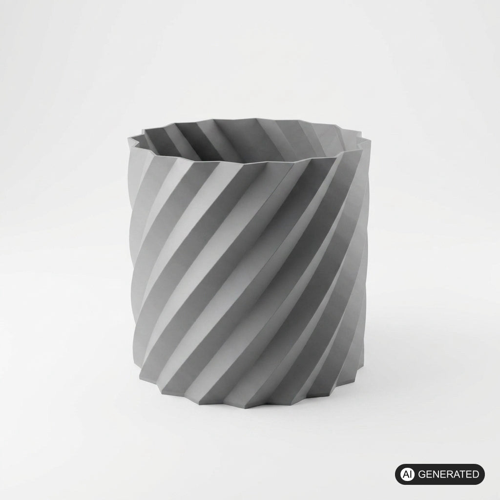 Geometrischer Pflanzenkübel - Vier Größen