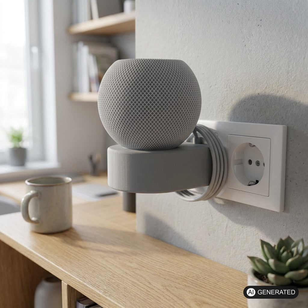 Halter passend für Apple HomePod mini ✅ Halterung - Steckdose - Montage - Wand