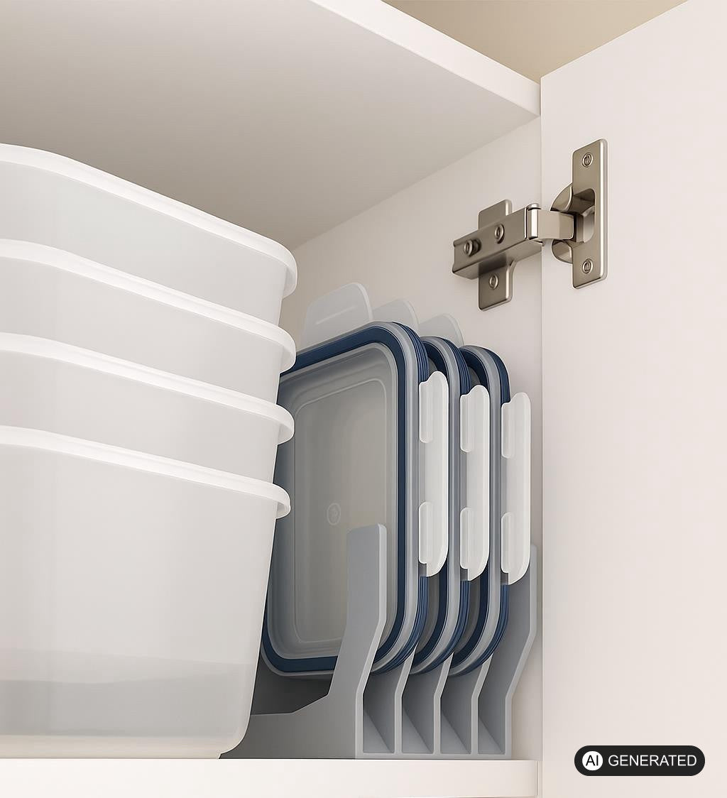 Halterung Organizer passend für Ikea 365+ Kunststoffdosen Deckel Tupperware