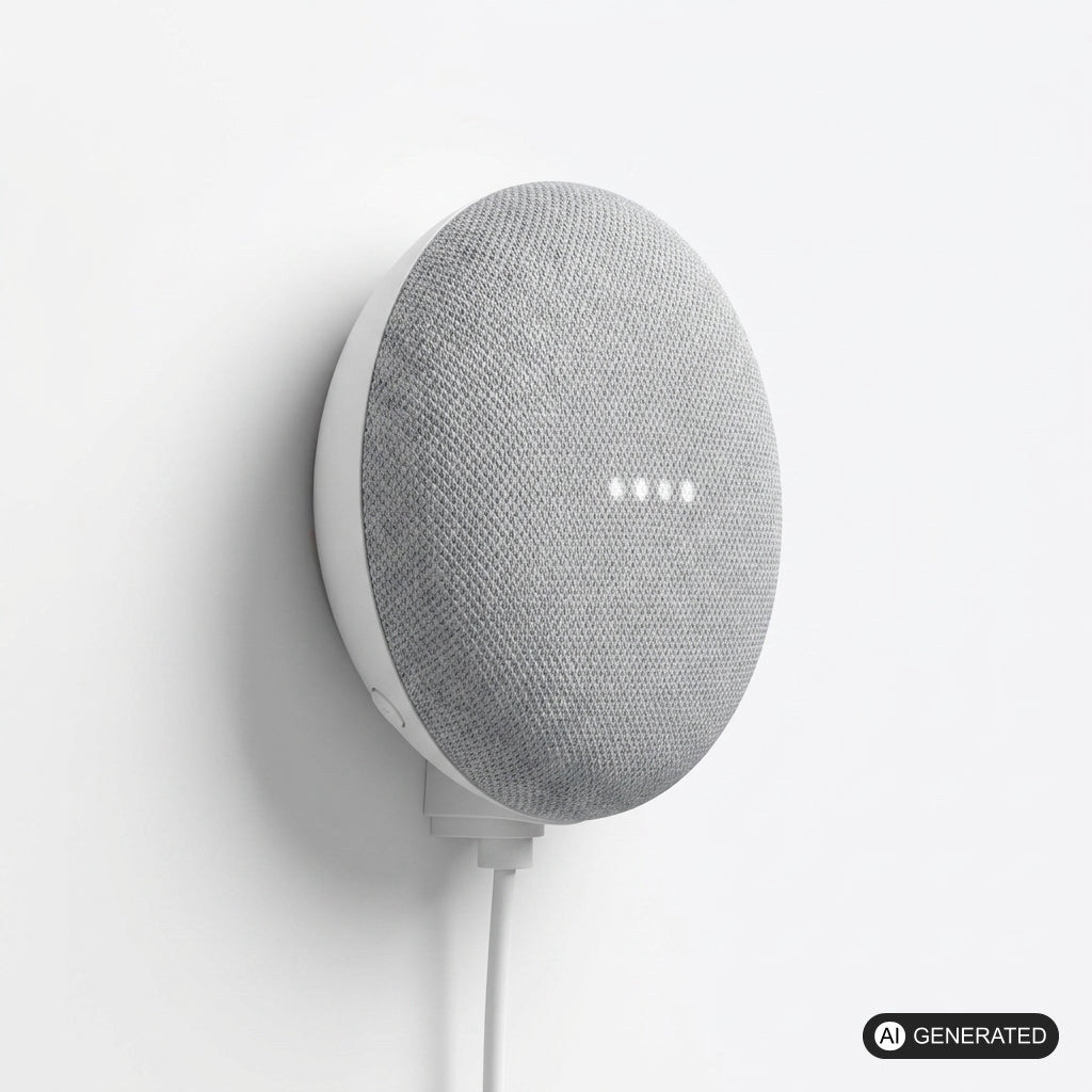 Minimalistische Wandhalterung passend für Google Home Mini
