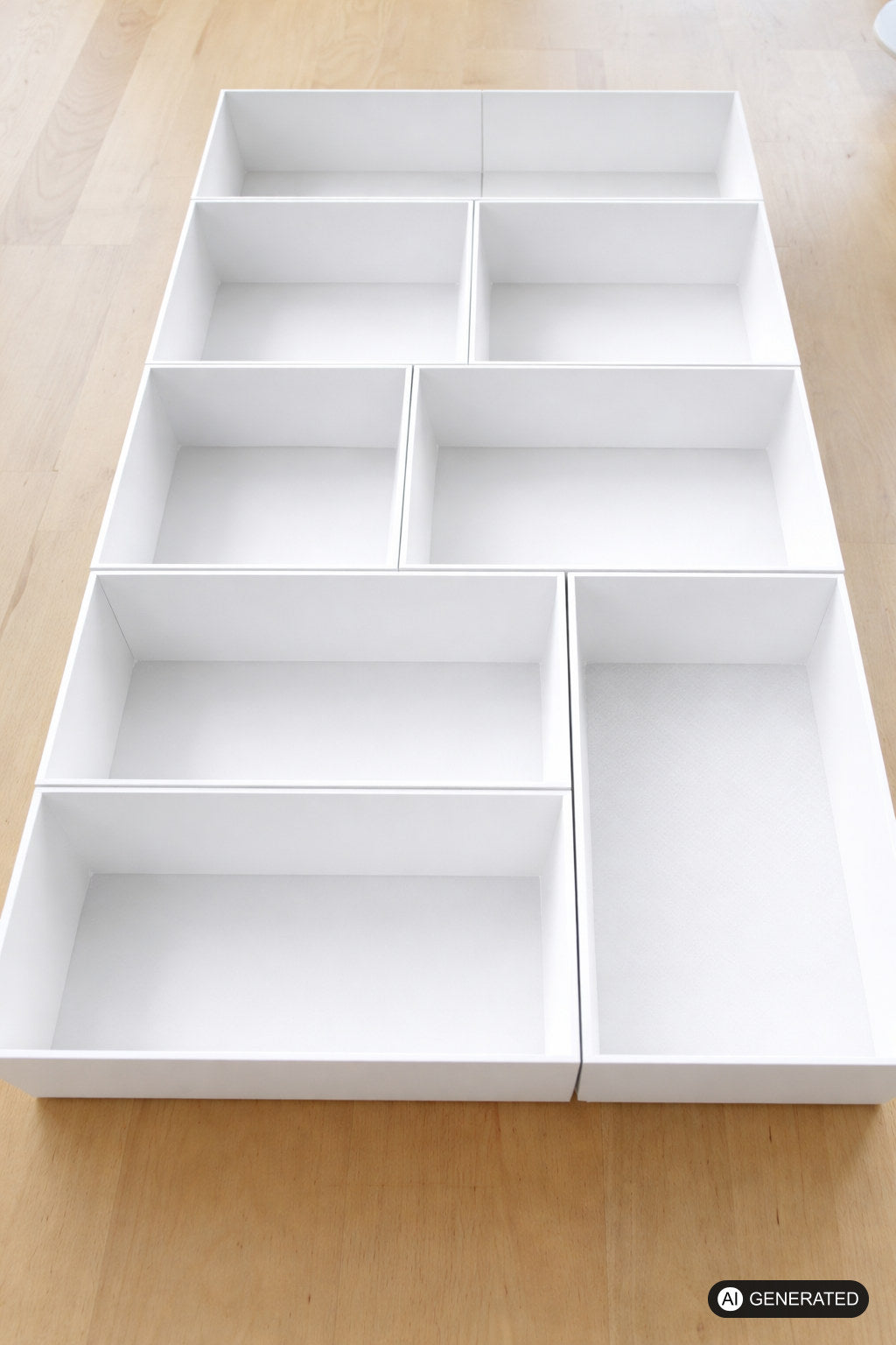 Organizer Schubladeneinsätze passend für IKEA ALEX untere Schublade