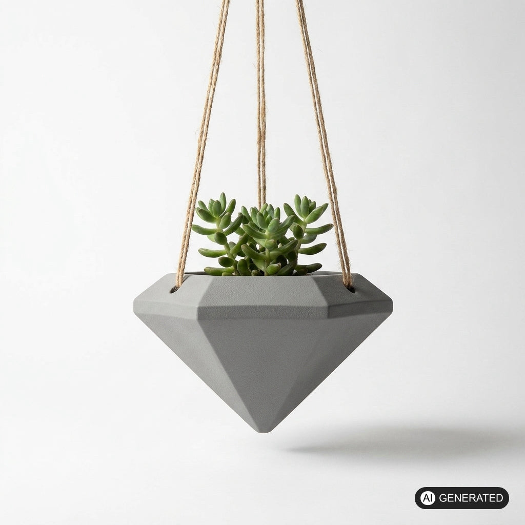 Pflanzenkübel zu Aufhängen in Diamantform Blumentopf