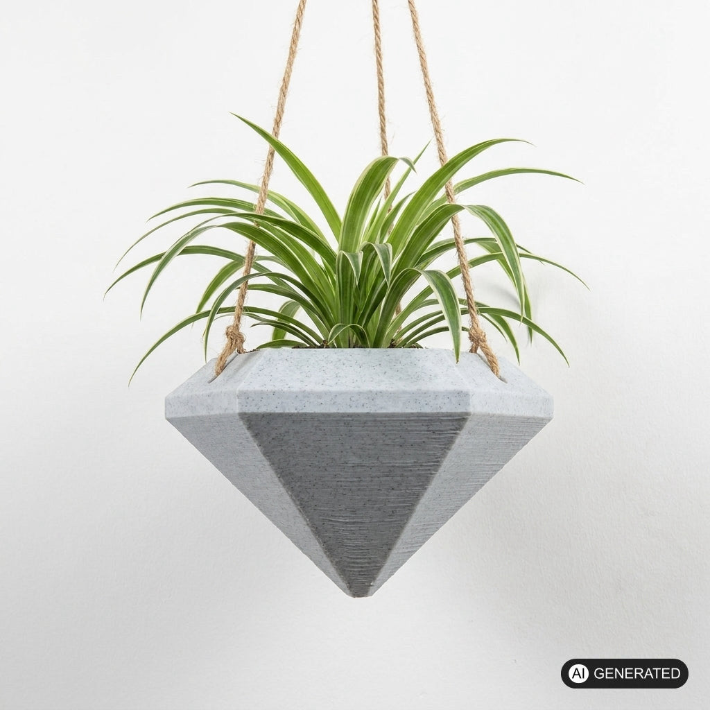 Pflanzenkübel zu Aufhängen in Diamantform Blumentopf
