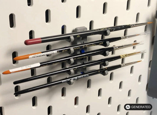 Pinselhalter kompatibel mit Ikea Skadis, 5 Fächer