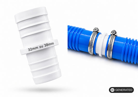 Pool Schlauchverbinder 32 zu 38mm Schlauchtülle Adapter passend für Intex uvm