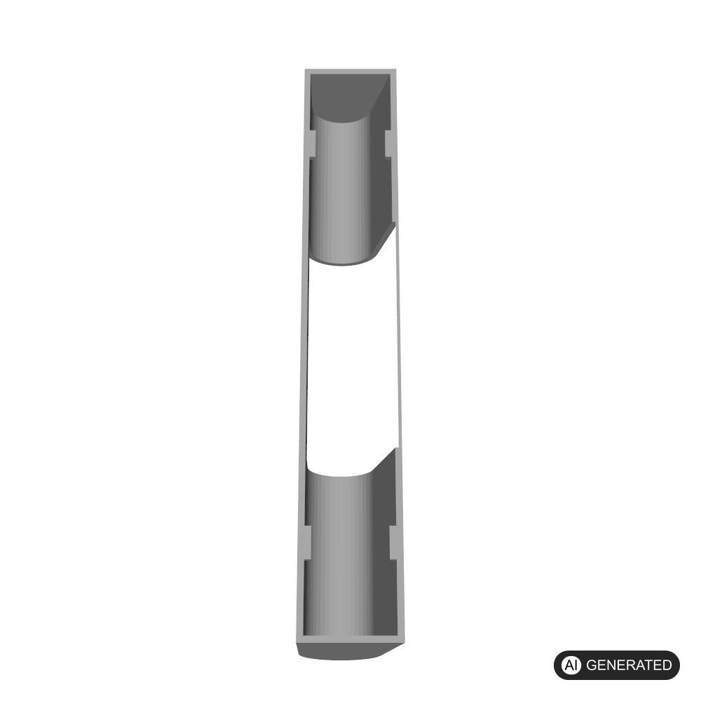 Scharnierabdeckung passend für Fenster, 93mm und 95mm, 14mm Breite