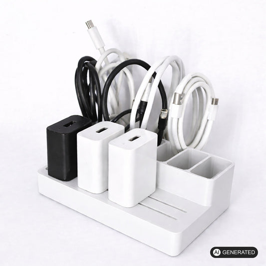 Schreibtisch Organizer für USB Kabel und Stecker