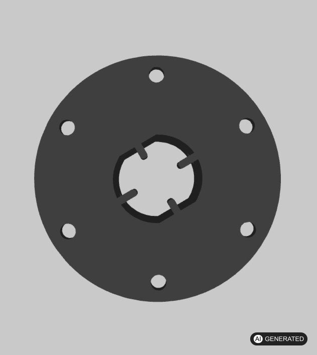 Stabiler Adapter / Zubehör kompatibel mit Thrustmaster T150/TMX 70 und 74mm