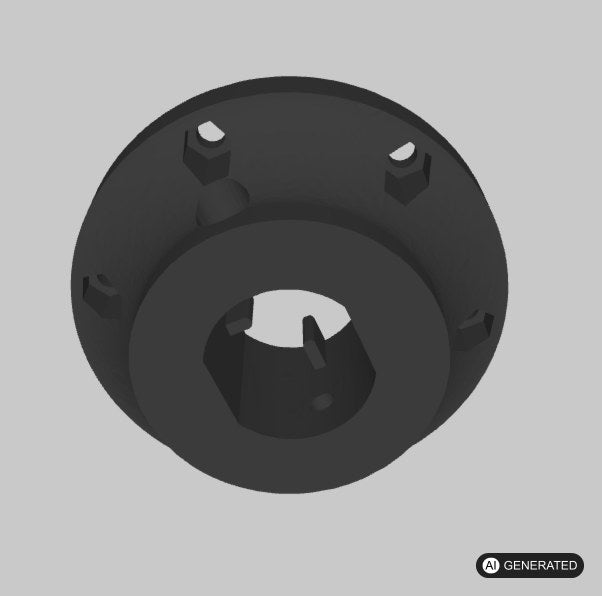 Stabiler Adapter / Zubehör kompatibel mit Thrustmaster T150/TMX 70 und 74mm
