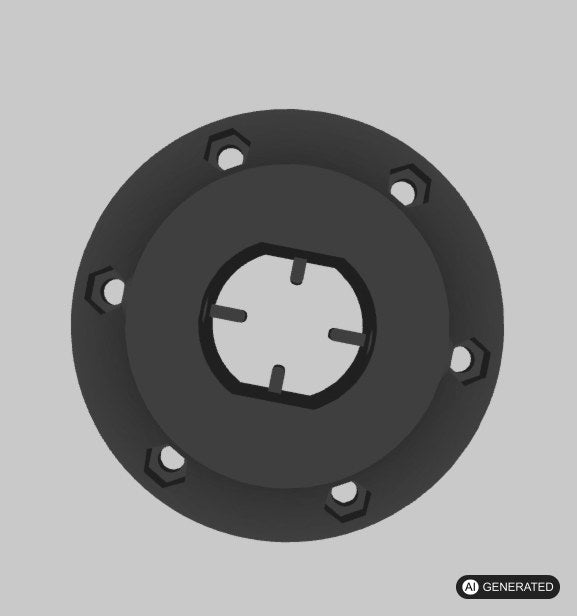Stabiler Adapter / Zubehör kompatibel mit Thrustmaster T150/TMX 70 und 74mm