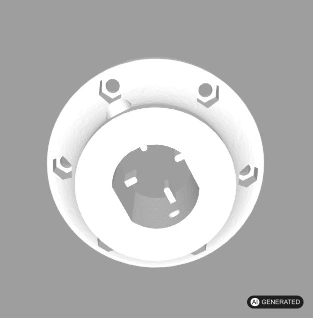 Stabiler Adapter / Zubehör kompatibel mit Thrustmaster T150/TMX 70 und 74mm