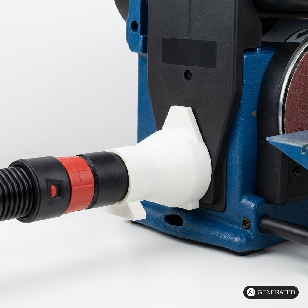 Staubsauger Adapter passend für BOSCH GAS und SCHEPPACH Bandschleifer (36 auf 58 mm)