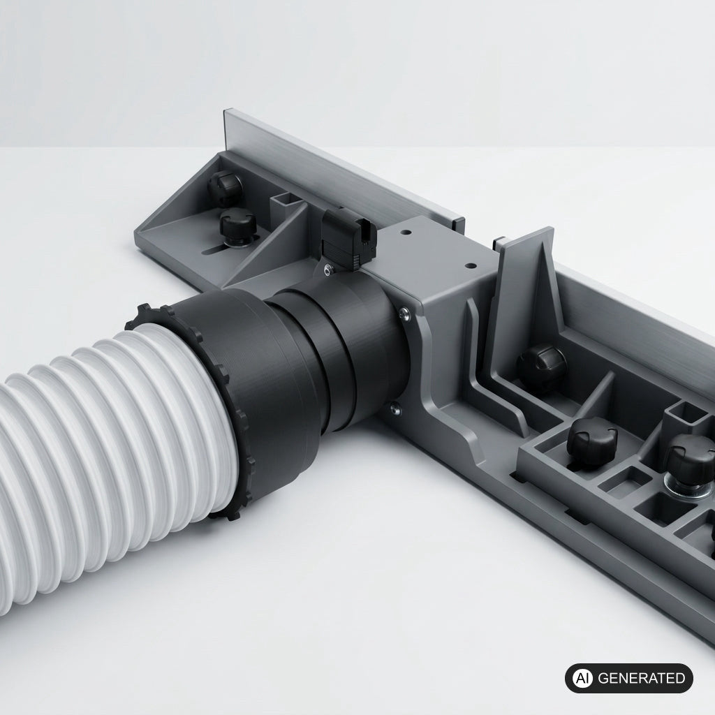 Staubsaugeradapter kompatibel mit Scheppach TS120o und Ryobi Gehrungssäge