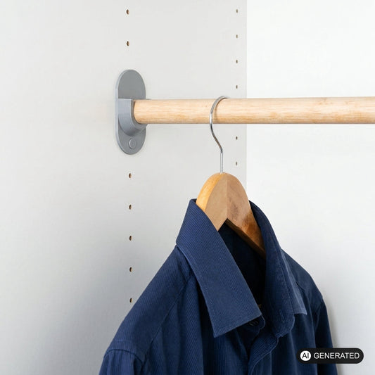 Steckbarer Kleiderstangenhalter kompatibel mit IKEA PAX Kleiderschrank