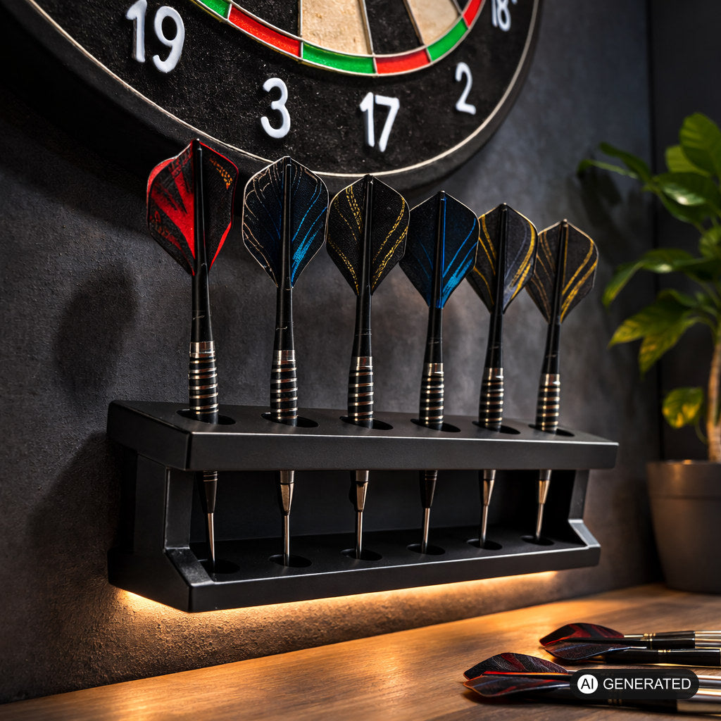 Tischständer passend für 6 Dartpfeile (Steel oder Soft) - Darttischständer