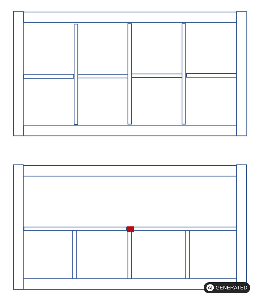 Verbinder passend für IKEA Kallax Regal und Expedit Regaleinsatz DIY