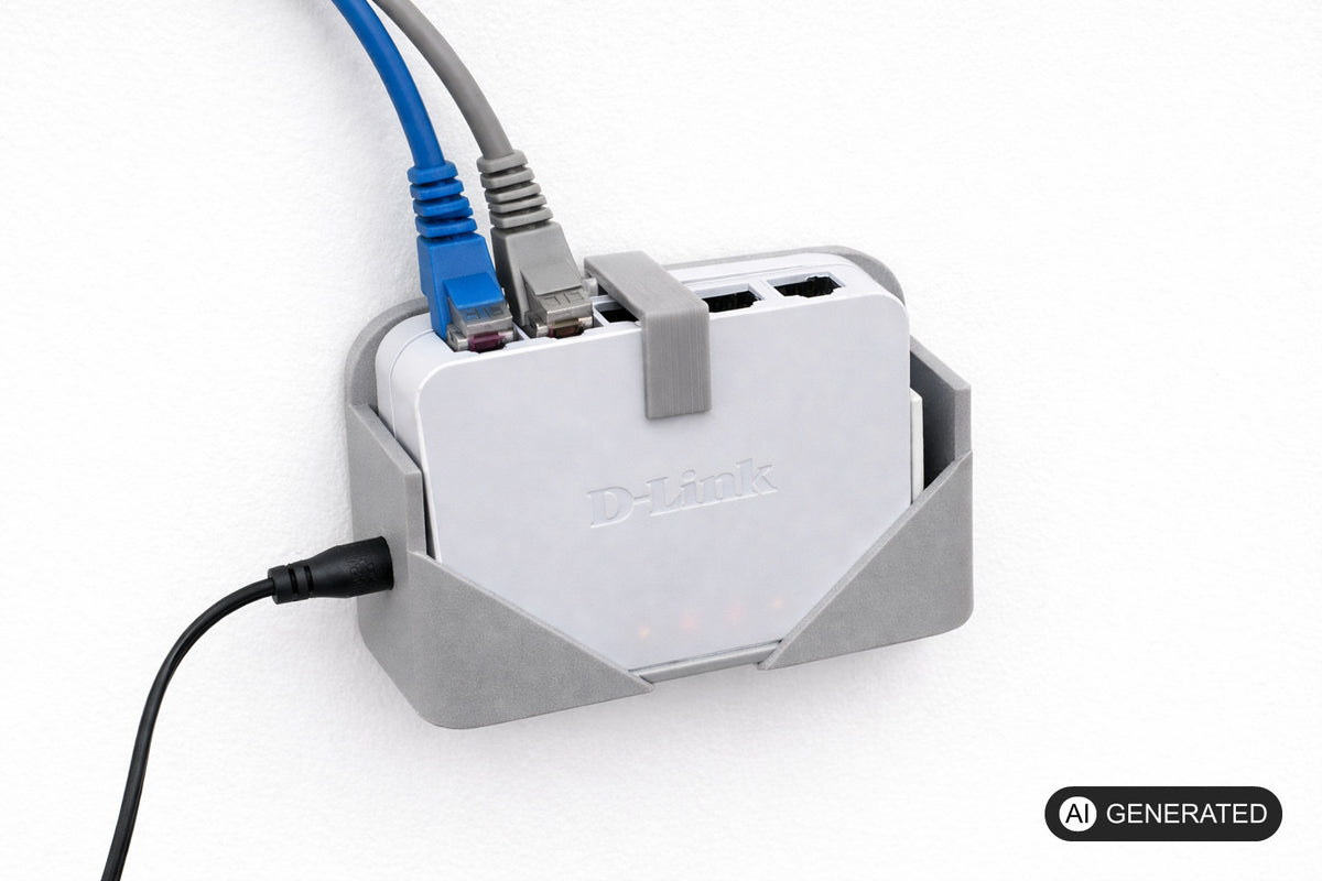 Wandhalterung kompatibel mit D-Link GO-SW-5G Switch Halterung Wand