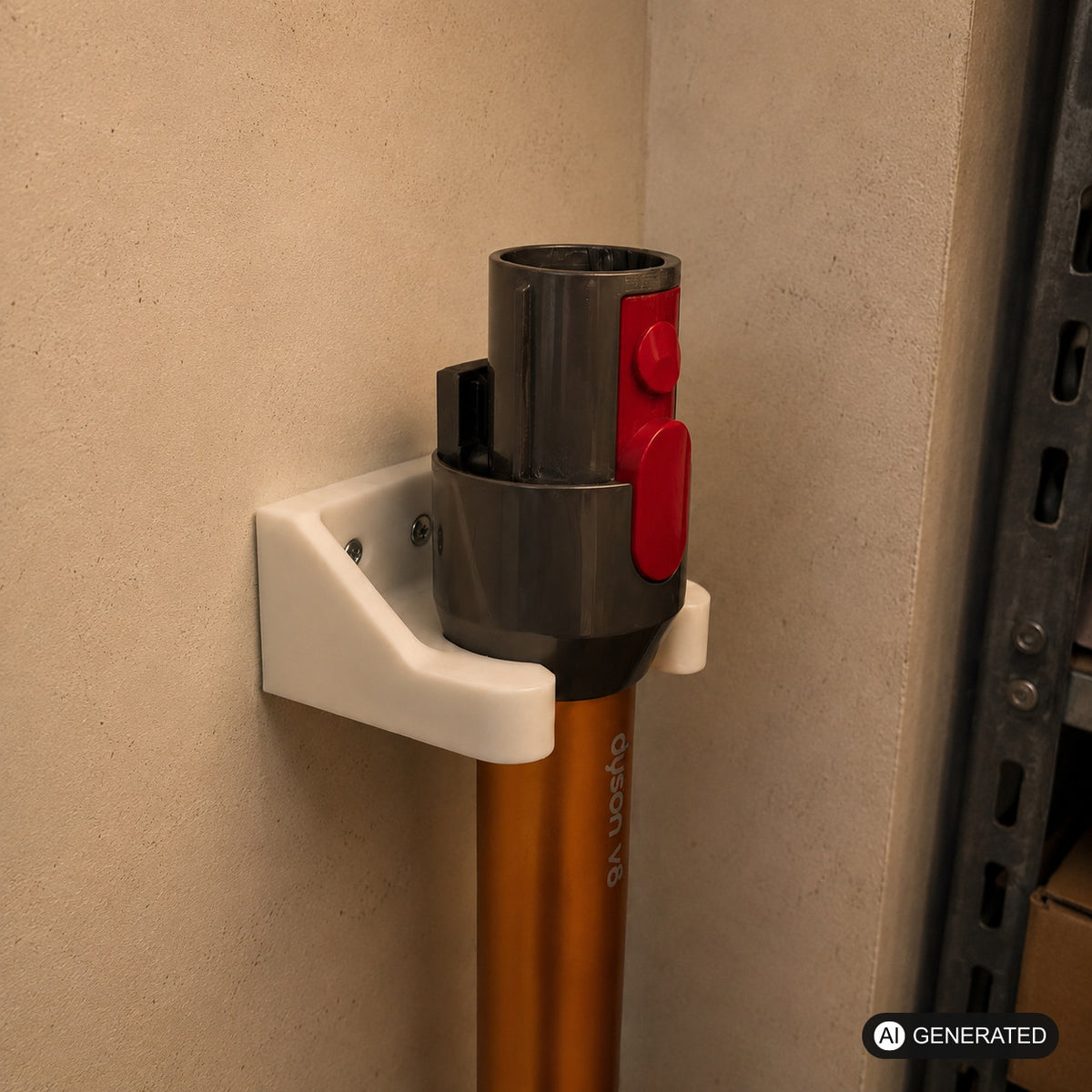 Wandhalterung passend für alle gängigen Dyson Staubsauger Staubsaugerrohr
