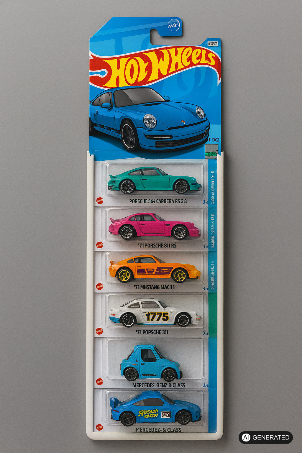 Wandhalterung passend für Modular Hot Wheels Diecast 1:64 Display Aufbewahrung