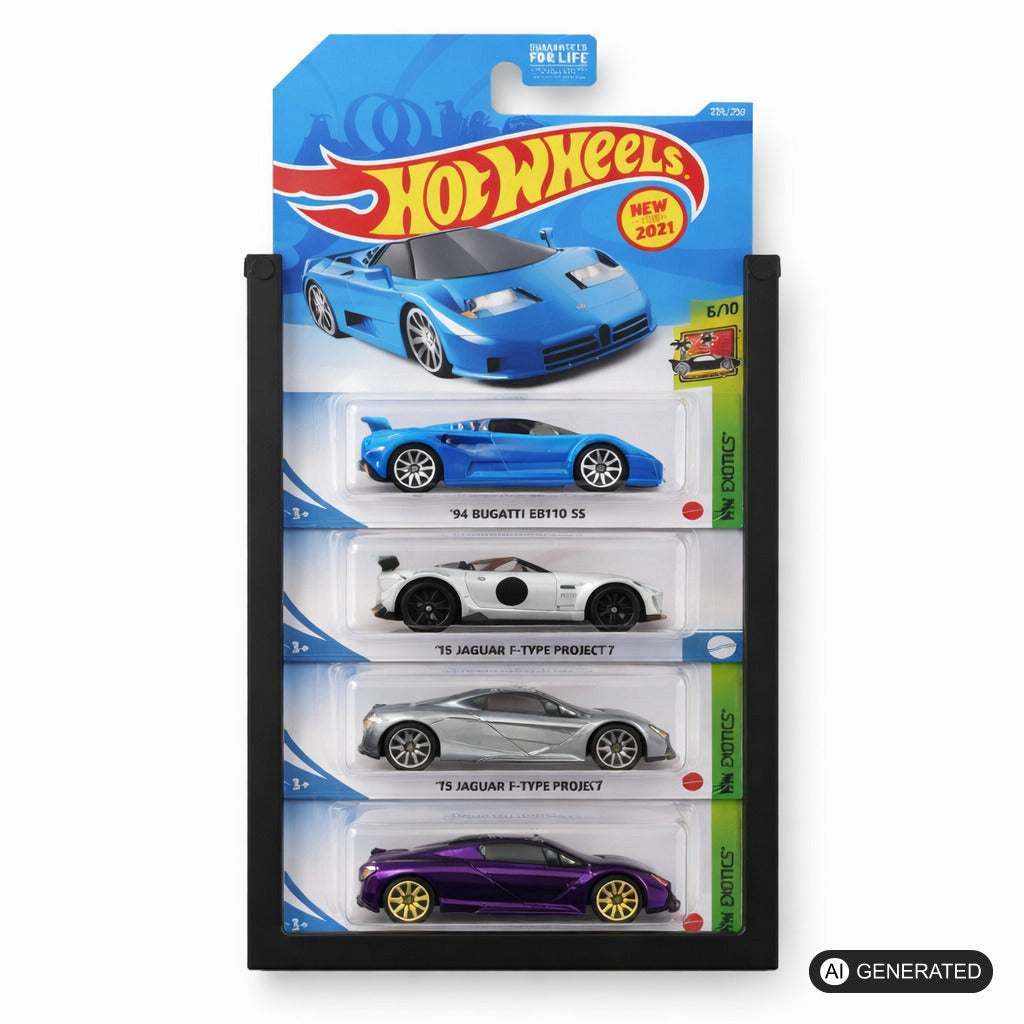 Wandhalterung passend für Modular Hot Wheels Diecast 1:64 Display Aufbewahrung