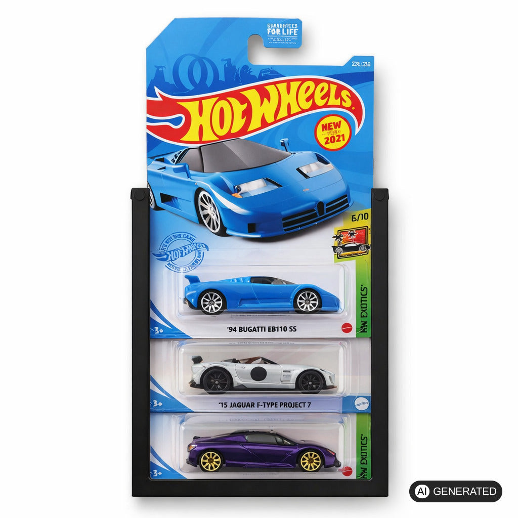 Wandhalterung passend für Modular Hot Wheels Diecast 1:64 Display Aufbewahrung