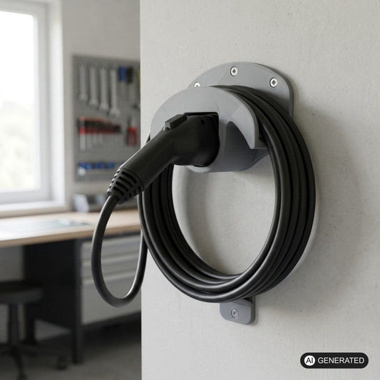 Wandhalterung Typ 2 für EV Ladekabel passend für Wallbox Stecker Kabelhalter