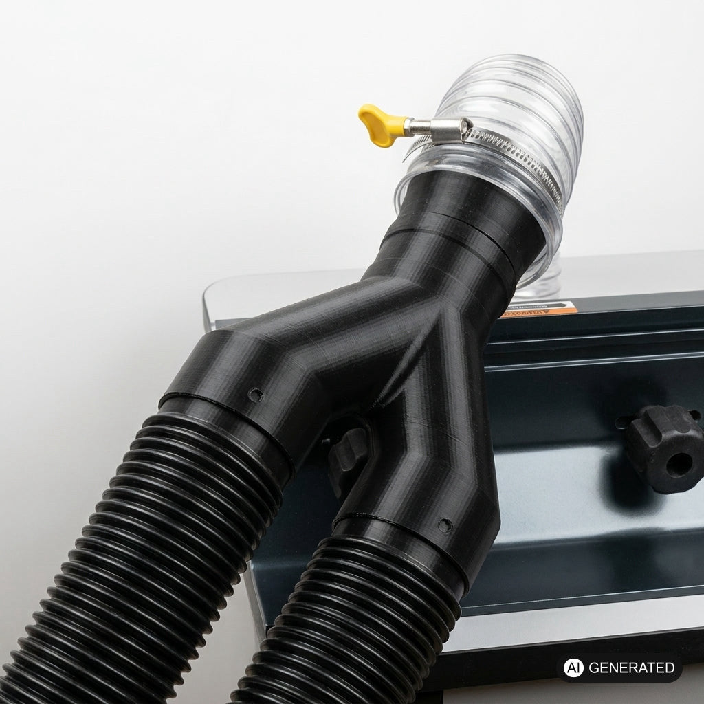 Y Splitter kompatibel mit Bosch Router Table Dust Collection