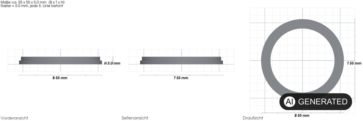 P6029ass16 Dichtung Bestway für Bestway P6029 Abdichtung O-Ring – mit Maßangaben, 3D-gedruckt von Parture