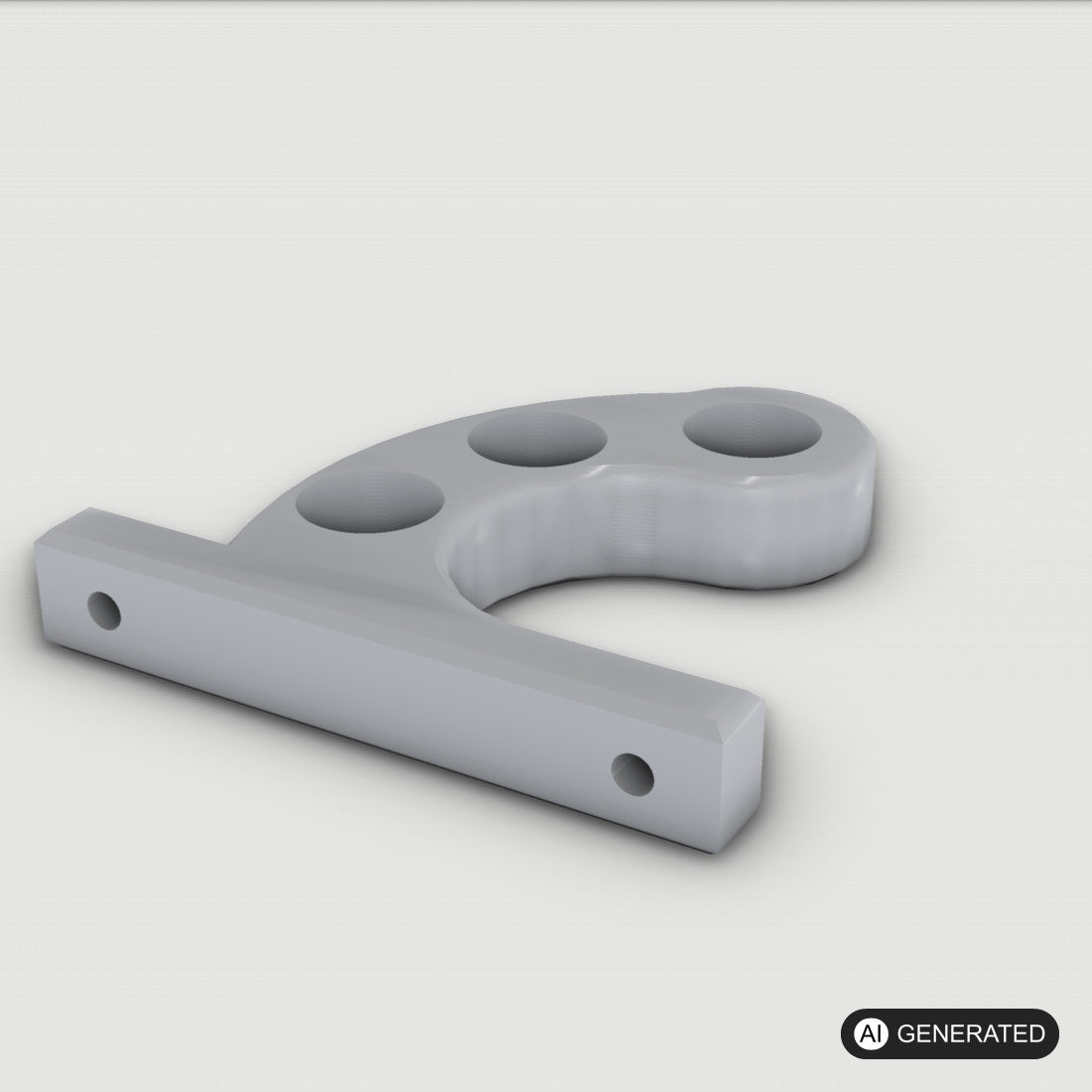 Motorradhelm Wand Halterung – 3D-Ansicht, 3D-gedruckt von Parture