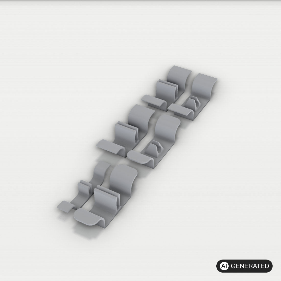 Küchengeräte Kabelaufwickler, Silikonwickel-Organizer,Kabelhalter – 3D-Ansicht, 3D-gedruckt von Parture