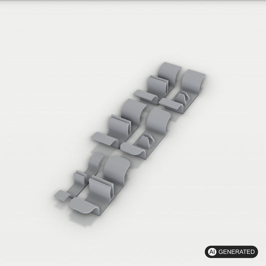 Küchengeräte Kabelaufwickler, Silikonwickel-Organizer,Kabelhalter – 3D-Ansicht, 3D-gedruckt von Parture