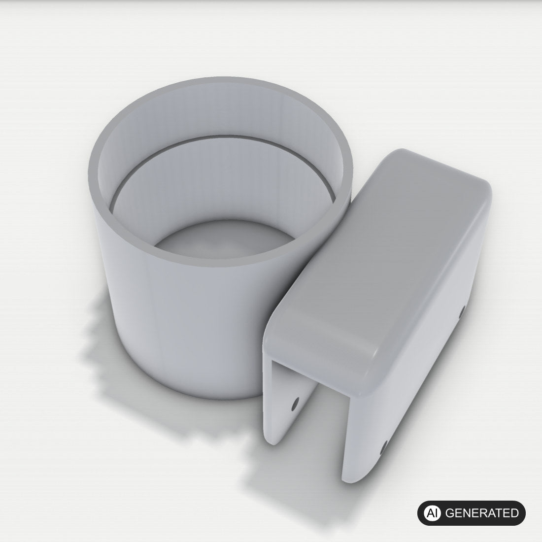 Getränkehalter Audi Cup für Audi A3 8P | Cup Holder Mittelkonsole – 3D-Ansicht, 3D-gedruckt von Parture