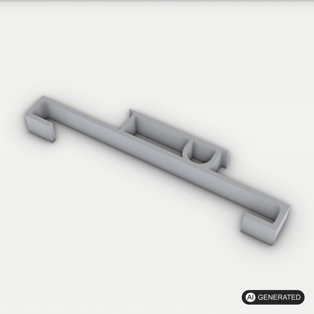 Halter Festool Führungsschiene für Festool Führungsschiene an T-loc Systainer – 3D-Ansicht, 3D-gedruckt von Parture