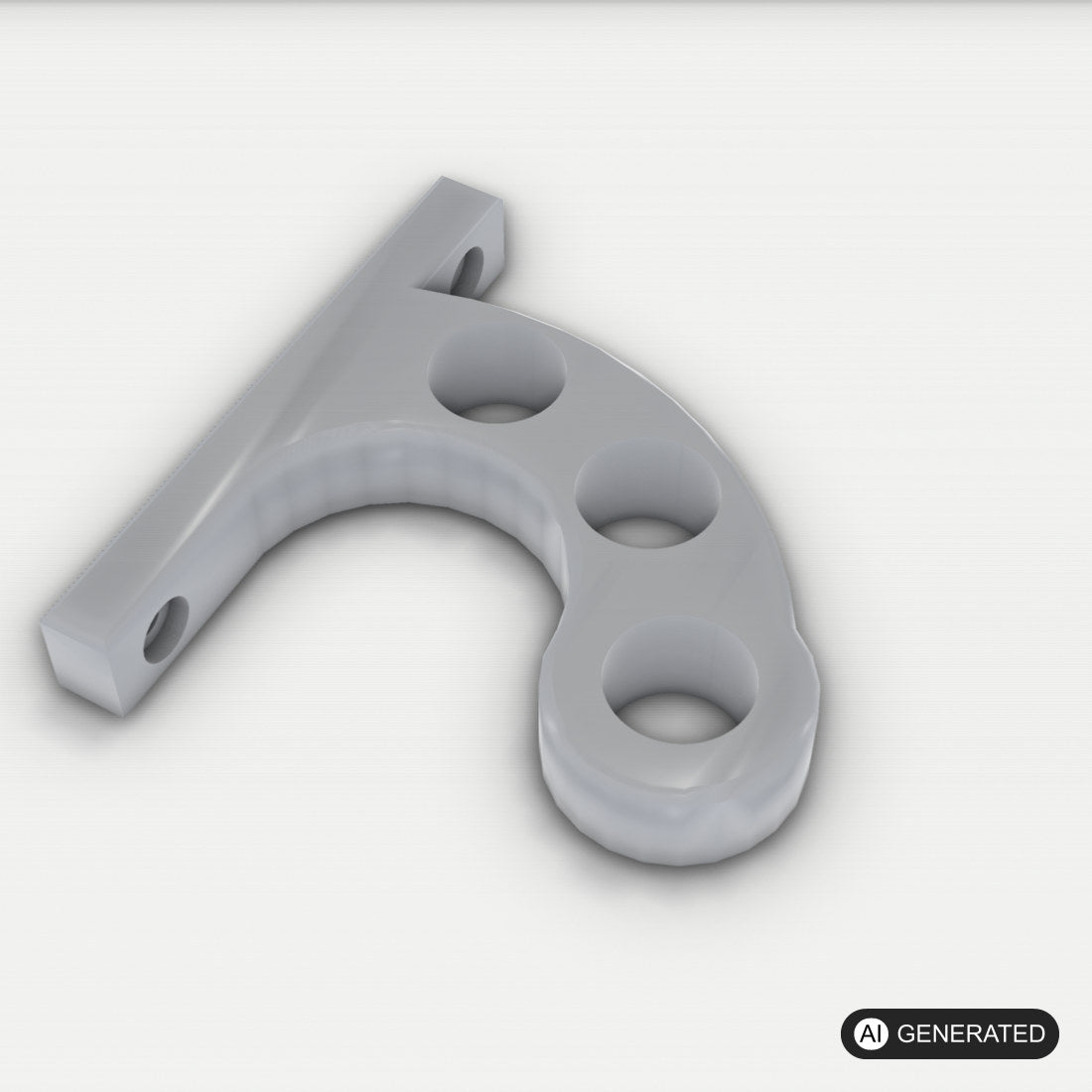 Motorradhelm Wand Halterung – 3D-Ansicht, 3D-gedruckt von Parture