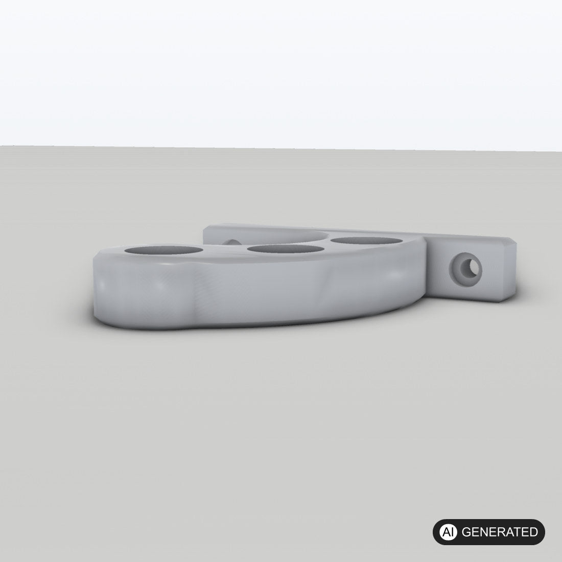 Motorradhelm Wand Halterung – 3D-Ansicht, 3D-gedruckt von Parture