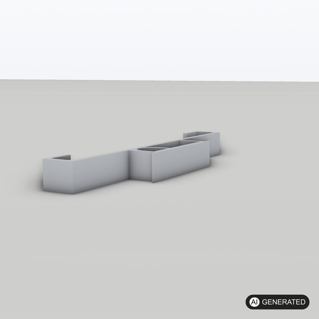 Halter Festool Führungsschiene für Festool Führungsschiene an T-loc Systainer – 3D-Ansicht, 3D-gedruckt von Parture