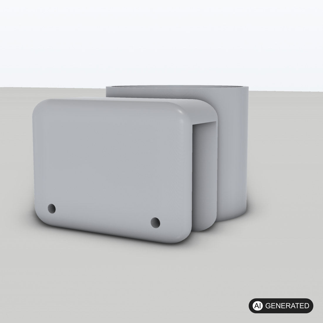 Getränkehalter Audi Cup für Audi A3 8P | Cup Holder Mittelkonsole – 3D-Ansicht, 3D-gedruckt von Parture