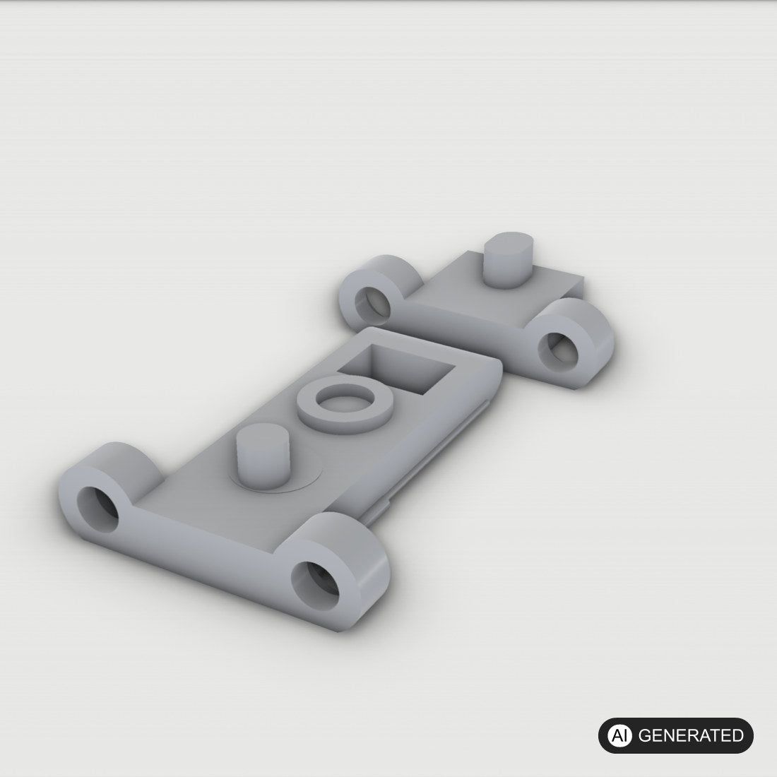 Verschluss Adapter Schublade für Ikea Faktum – 3D-Ansicht, 3D-gedruckt von Parture