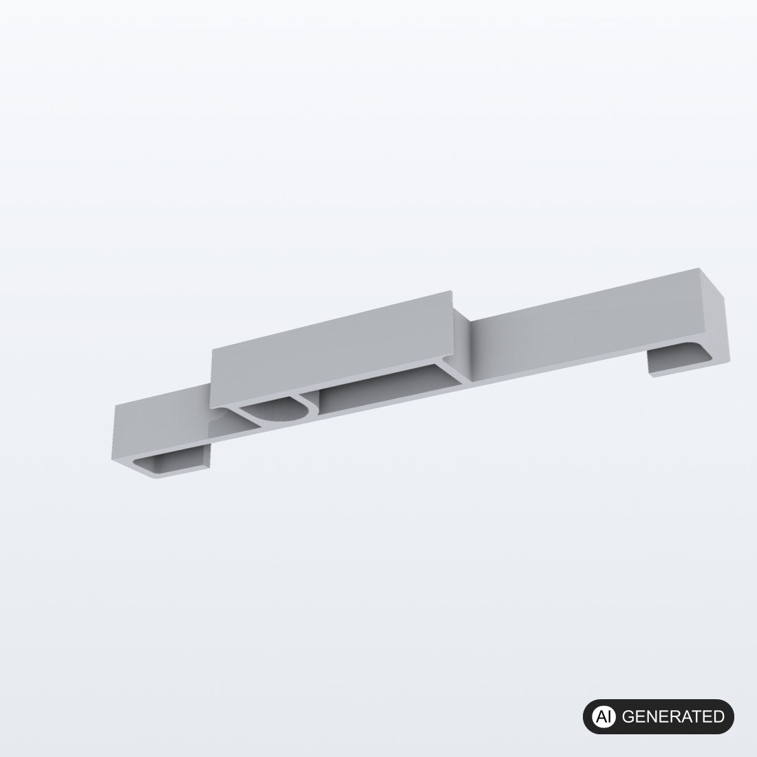 Halter Festool Führungsschiene für Festool Führungsschiene an T-loc Systainer – 3D-Ansicht, 3D-gedruckt von Parture