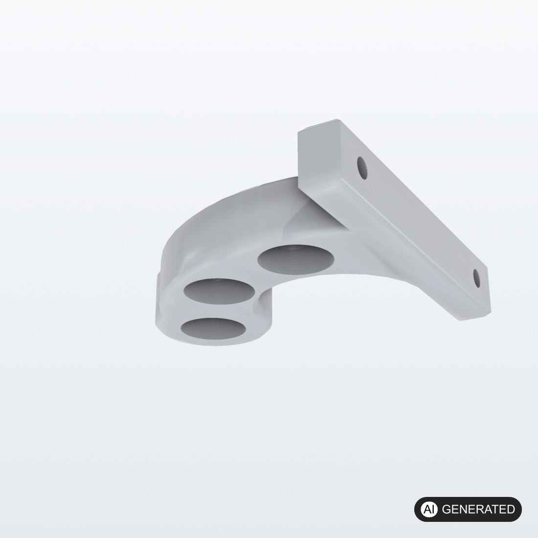 Motorradhelm Wand Halterung – 3D-Ansicht, 3D-gedruckt von Parture